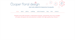 Desktop Screenshot of cooperfloraldesign.co.uk